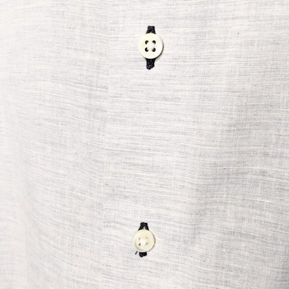 Holland & Sherry Custom Gray Button Up L/S Shirt - Picture 4 of 9